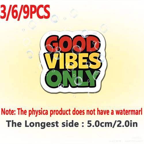 2d flat 3 6 9pcs stickers outdoor grade vinyl stickers for trucks cars windows laptops and water bottles