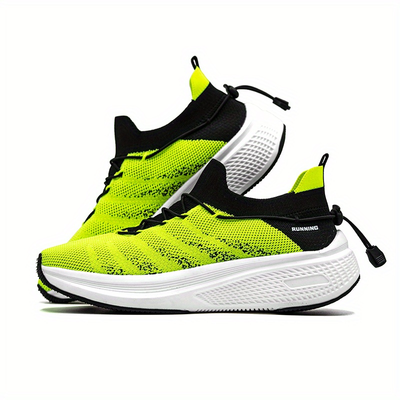 Men's Breathable Slip-On Sneakers Compatible for Running, Training & Gym - Low-Top - Casual Sneakers with Cushioned MD Sole, Striped/Checkered/ Color Options - -Terrain Wear (Gym, Outdoor, Everyday)