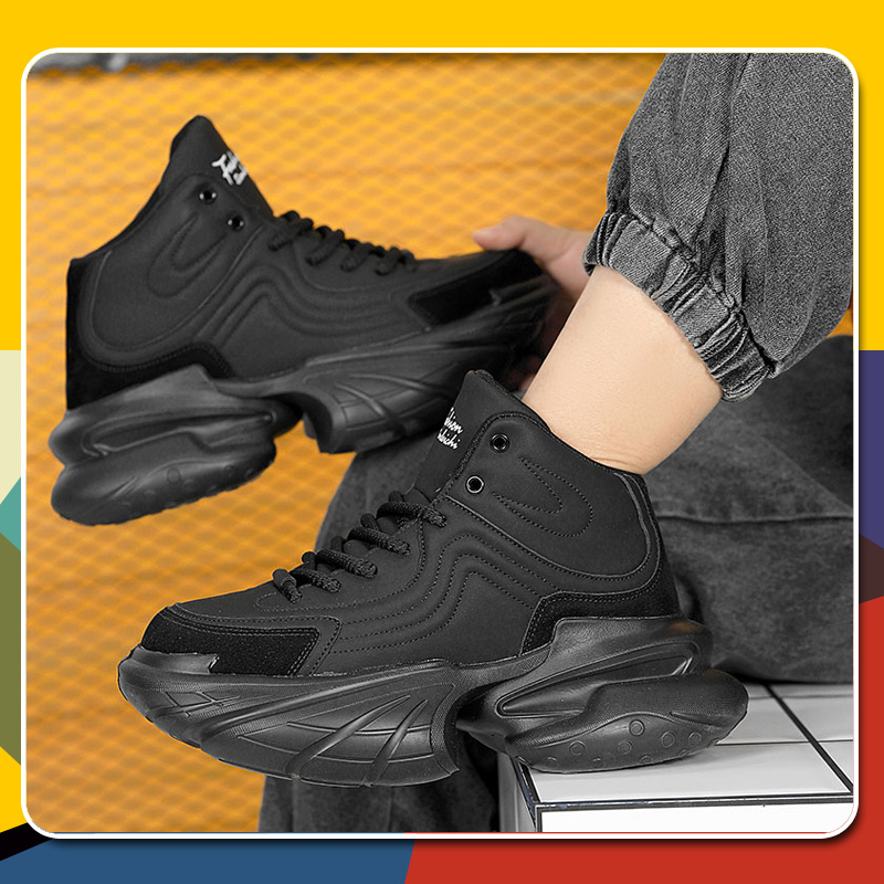 Fashionable Men'S Shoes Foreign Trade Trendy Shoes Men'S Thick-Soled Height-Increasing Daddy Shoes Men