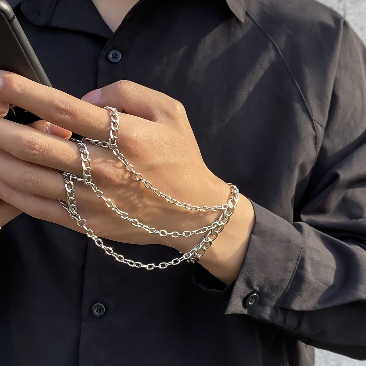 hand chain for men sold on Temu United States