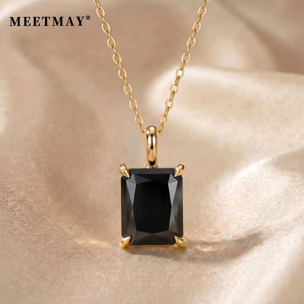 Women's Radiant Cut Moissanite Pendant Necklace
