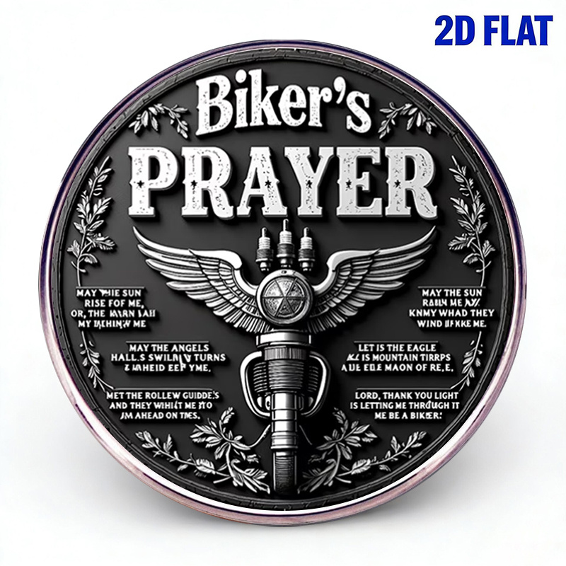 TEMU 1pc 2d Flat Personal Badge Unisex Motorcycle Badge Retro Wing Spark Plug Shaped Accessory Trendy Spirit Display Street Style Outfit Finishing