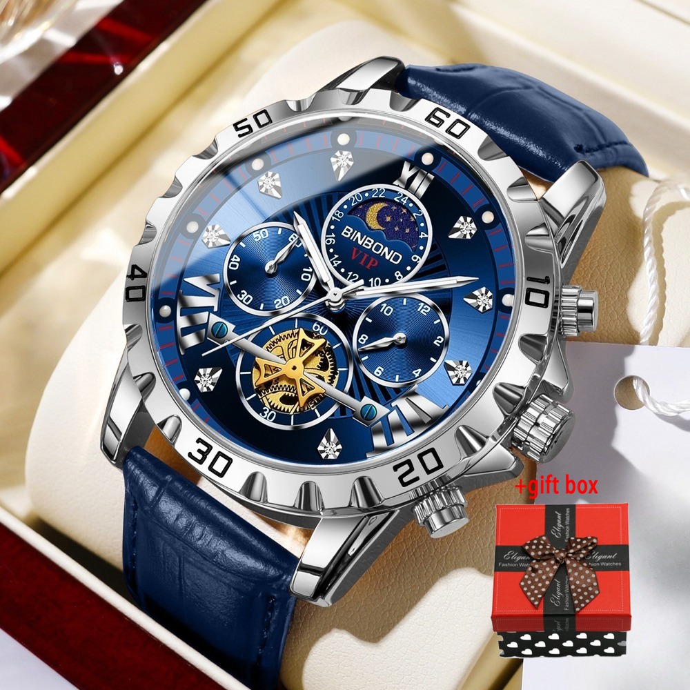 TEMU Montre de luxe haut de gamme pour hommes, une montre d' pour hommes incrustée de strass artificiels étincelants, affichage , pour la rentrée