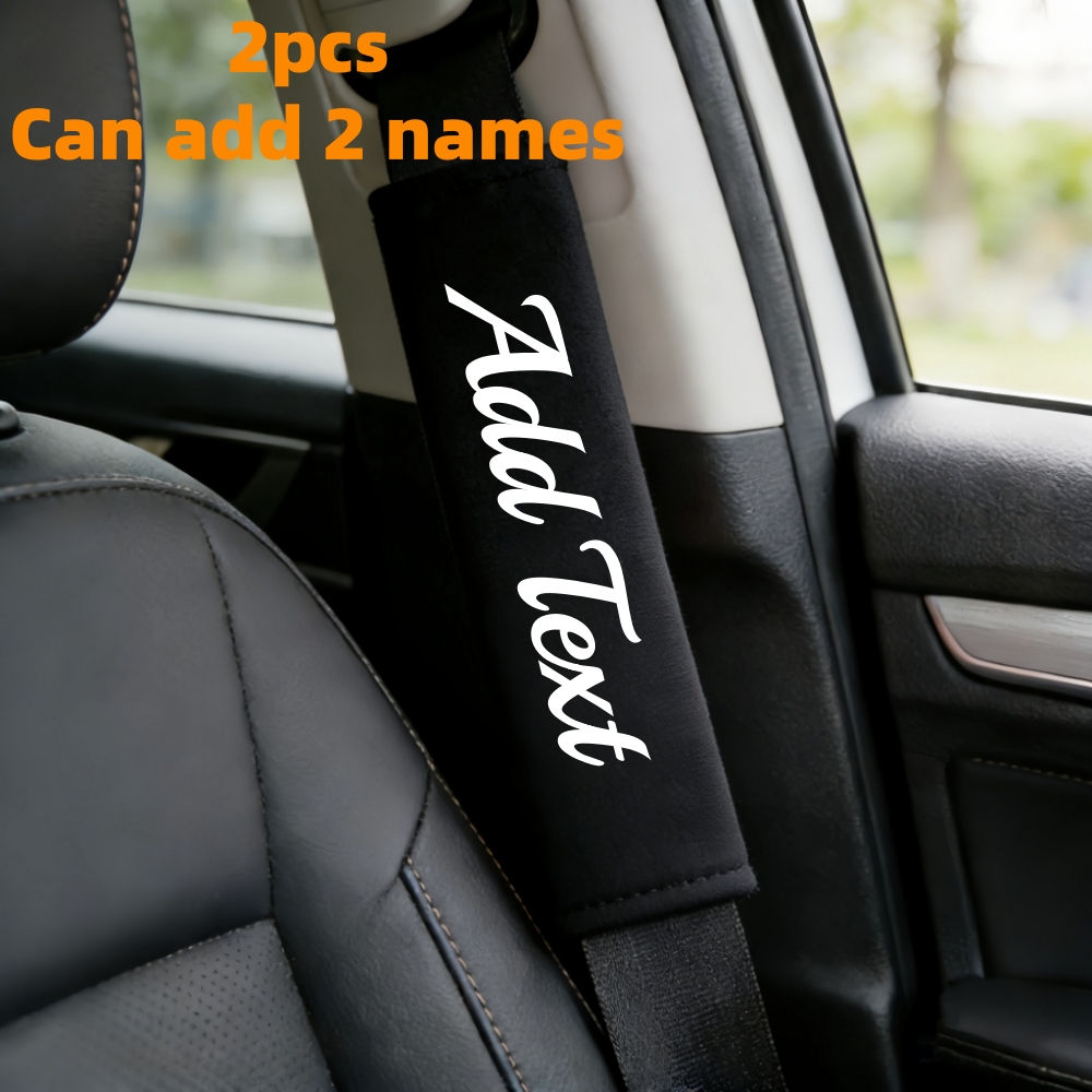 TEMU 5/2/1pc Safety Belt Shoulder Pad Personalized Custom Car Anti-chafing Comfortable Decor Safety Belt Protection Car Seat Belt Shoulder Pad