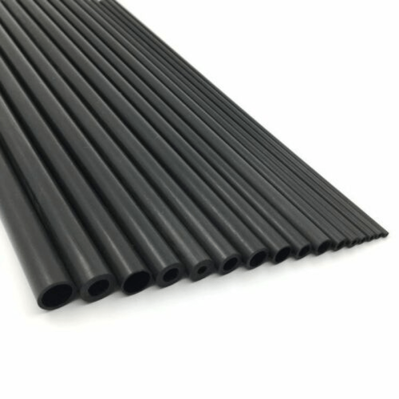 Tube Carbone 10x12x330mm - Surface Glossy 3K Enroulé Pour Modélisme (avion) - Neuf Uxcell
