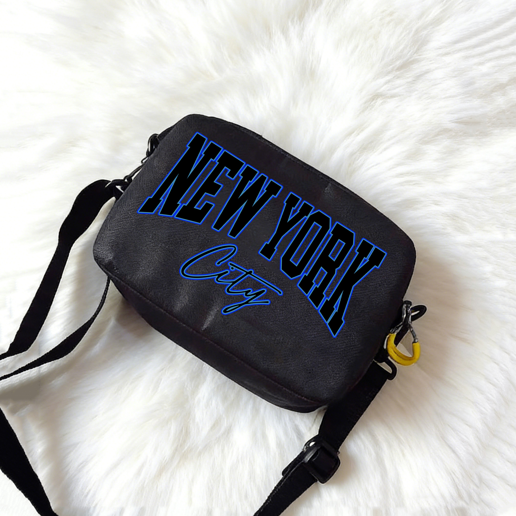 TEMU [Borsa a tracolla da ] Borsa a tracolla con motivo , custodia con zip per telefono, borsa portaoggetti e portatile, borsa a tracolla street