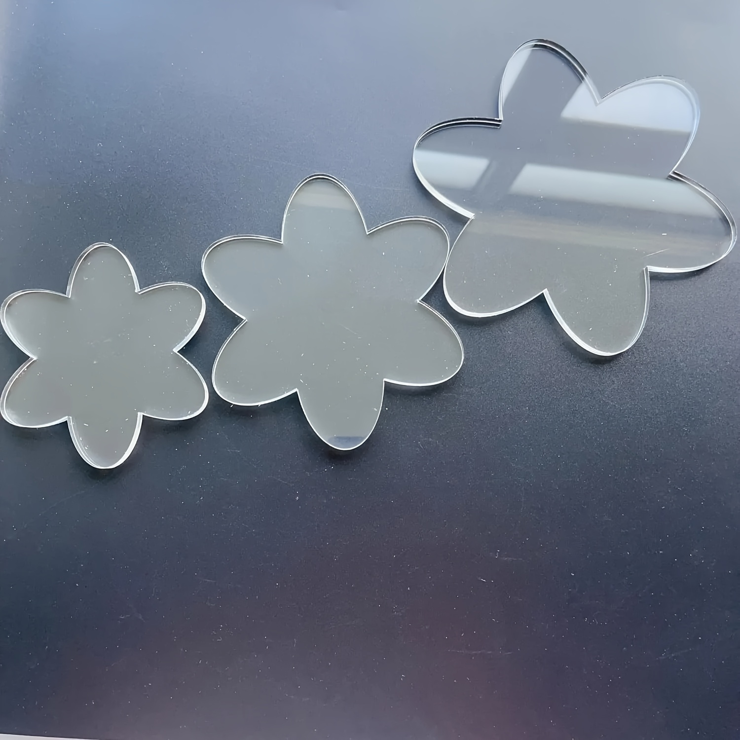 TEMU Transparent Acrylic Flower Sewing Template - 5.98