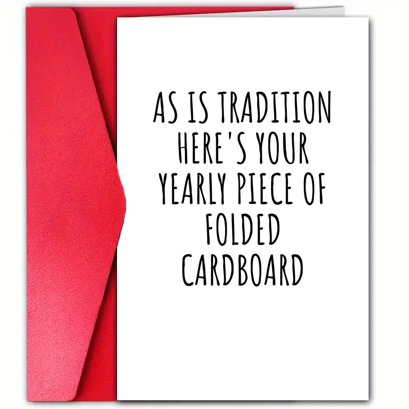 

1pc Humorous Christmas Greeting - " Is Folding " - For , , Him Or Her, - For Christmas , -