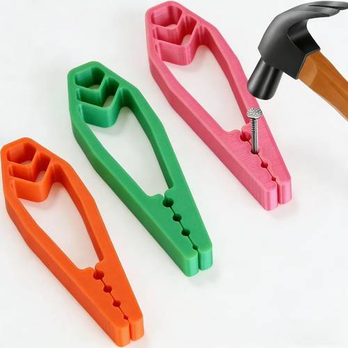 nail holder for hammering slip joint pliers to keep fingers safe portable nail fixing tools for basic repair and woodworking household construction plastic material