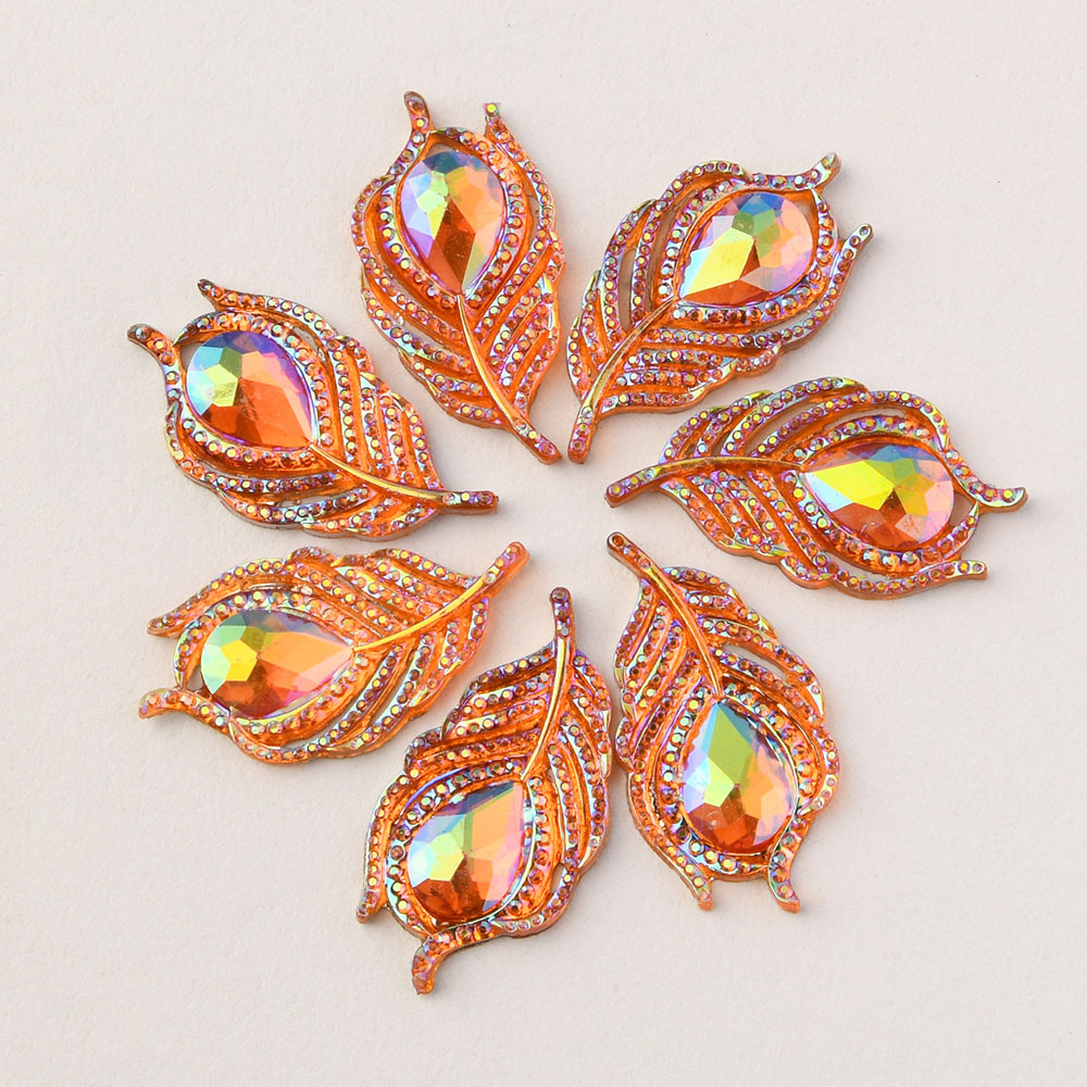 TEMU 9pcs Ab Resin 3d Rhinestone Buttons With Iridescent Ab - Flat Back Suitable For Clothing, Hairbands, Hats, Shoes, Wedding Diy Appliques,