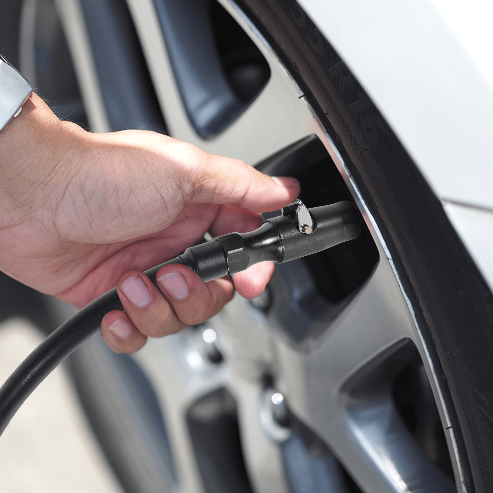 TEMU Car Tire Air Chuck Vehicle Tire Hose Tool Locking Tire Inflator Chuck Compressor Accessory