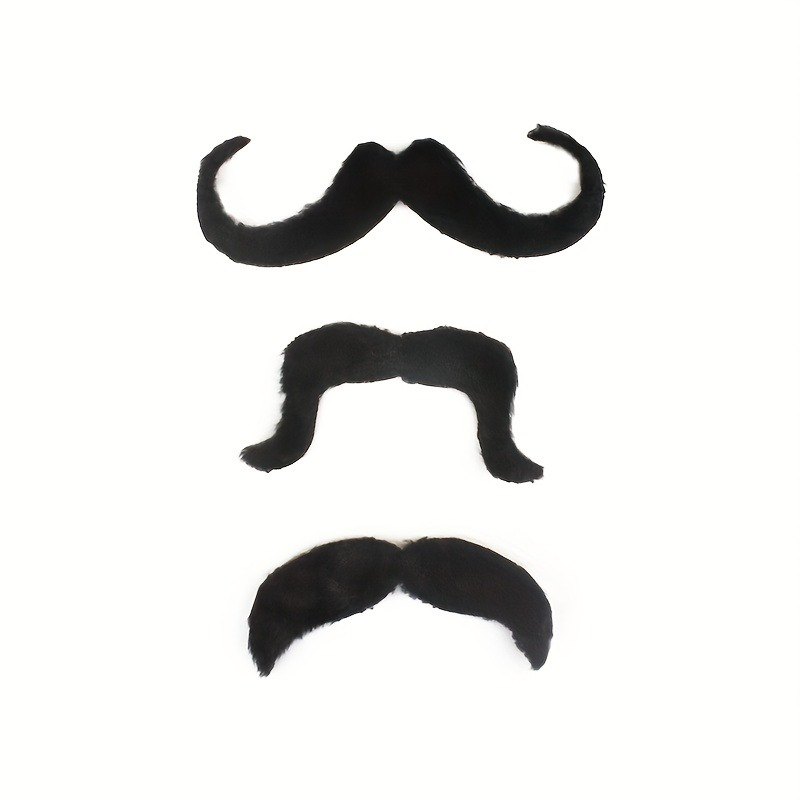 3pcs Realistic Beard Set with Adhesive for Easy Application