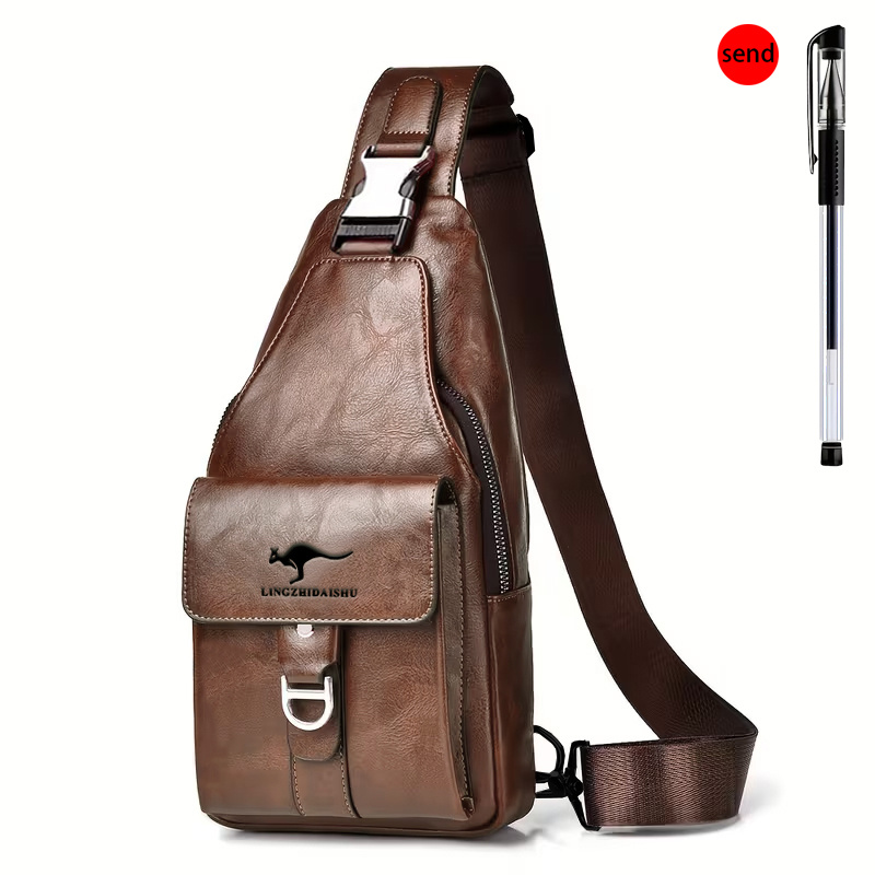 TEMU Men's Waist Bag - New Shoulder Bag Fashionable, Convenient, Casual, Versatile, Suitable For Daily Commuting, Single Shoulder, Suitable For