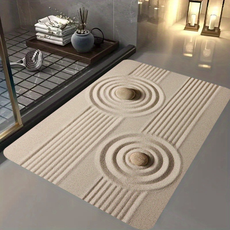 

1pc Zen- 1.1cm Mat, , , Stain-, , Washable, For Kitchen, , Entryway, , And Decor