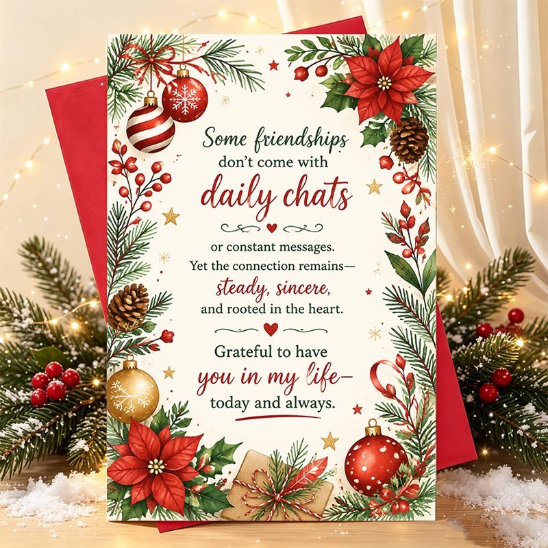 TEMU 1 carte de vœux de Noël, carte de vœux de Noël pour - Cadeau idéal pour pour une connexion et pour des constants, parfait pour des fêtes