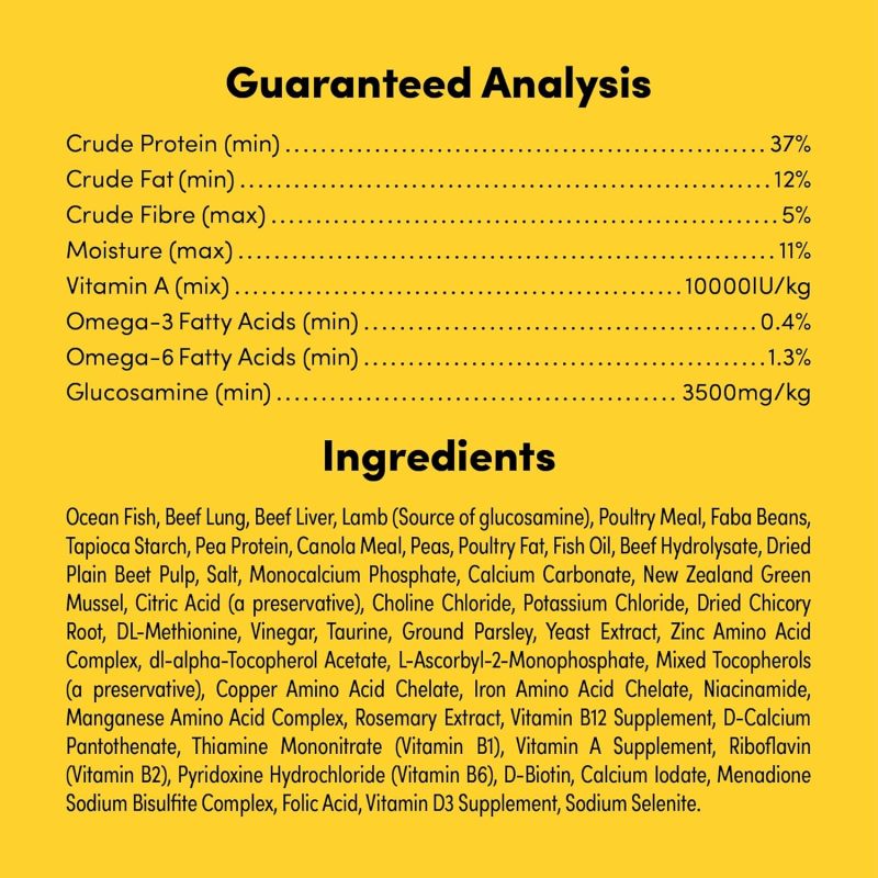 Freeze- Dried Raw Ocean Fish Recipe Dog Food, Protein Rich, Includes Kibble, Non- GMO, No Wheat or Corn, 1.8kg - Image 3