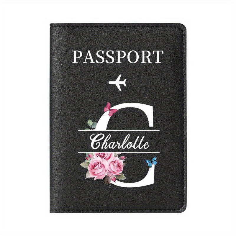 TEMU Personalized Custom Passport Holder With Custom Name () - Stylish Foldable Travel Accessory, Lightweight And Durable, Suitable For School,