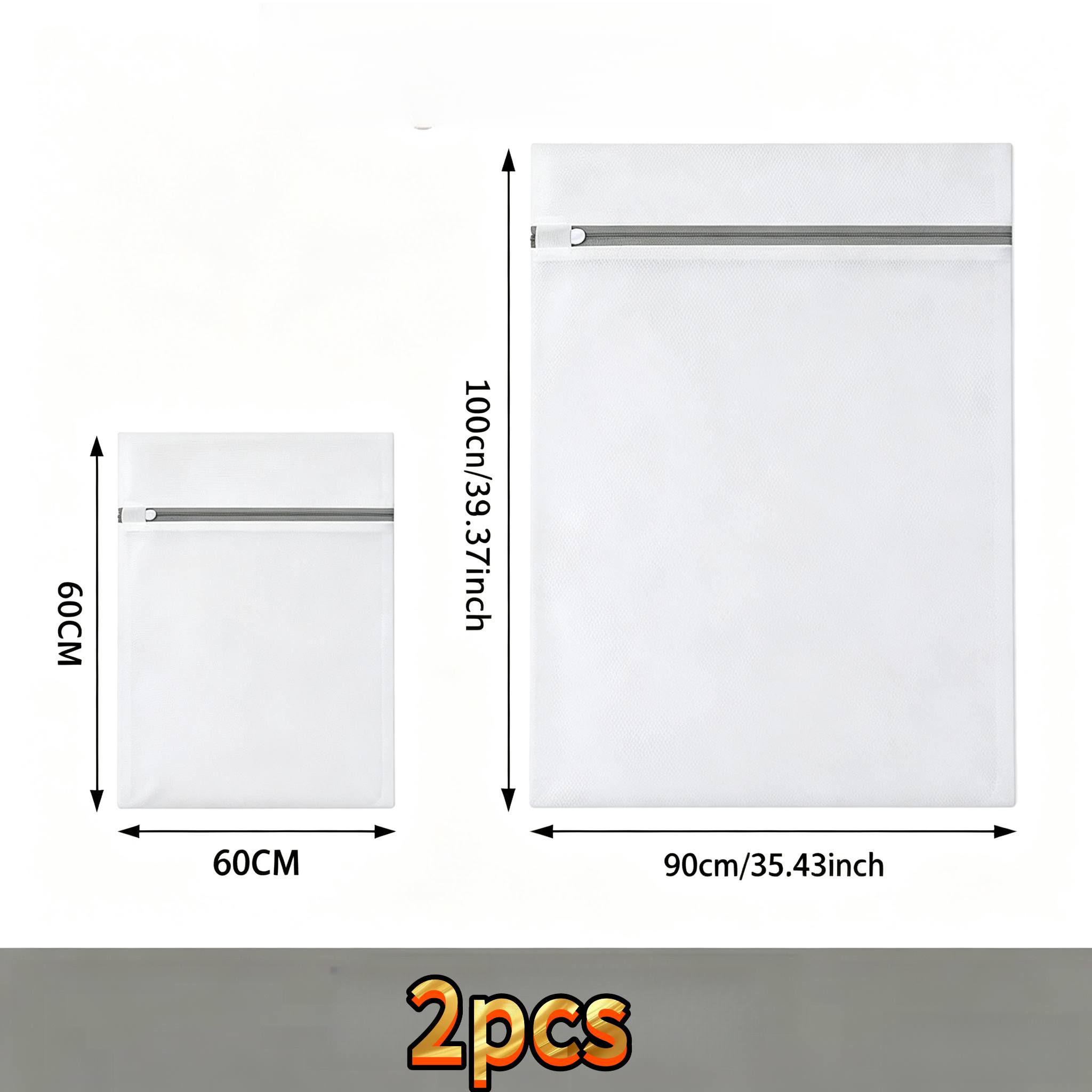 TEMU 2-pack (2 Sizes) Extra Large Mesh Laundry Bags, Drum Washing Machine Blanket And Carpet Anti- Protection Bags, Thickened Wear-resistant Large