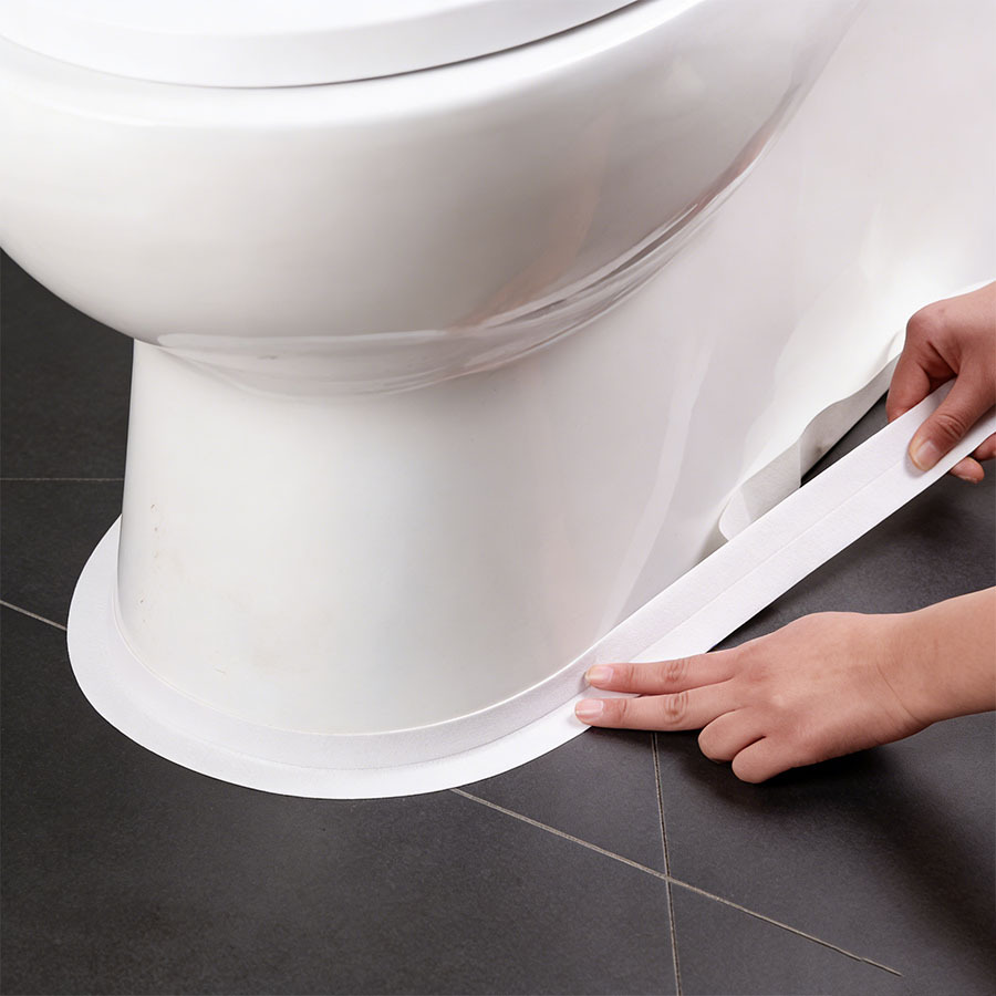TEMU 2 Rotoli di Nastro Sigillante Impermeabile in Silicone per Cucina e Bagno, Facile da Tagliare per Angoli, Lavandini, WC e Bordi Vasca da Bagno,