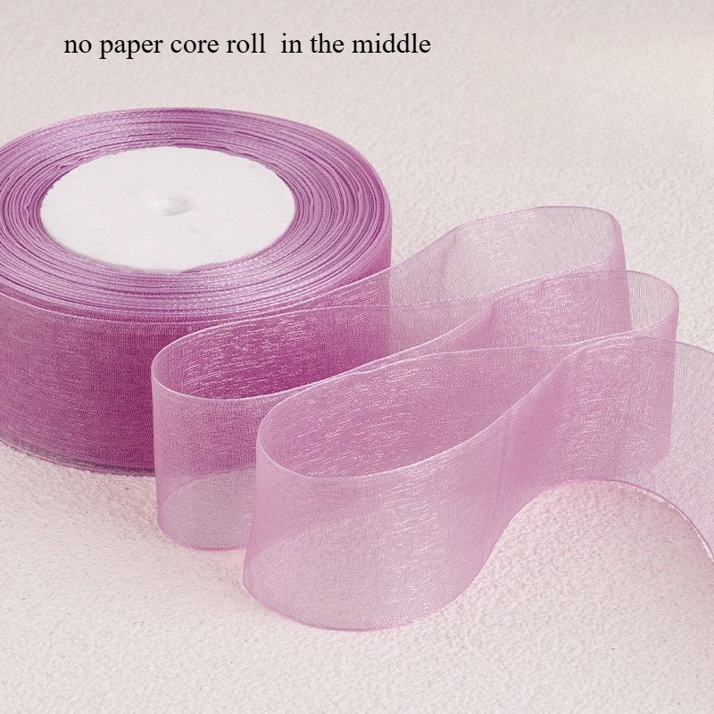 TEMU Nastro in organza chiffon viola taro da 4 cm con fiocchi, 7 , per fiocchi fai da te, accessori per capelli, composizioni , confezioni regalo,