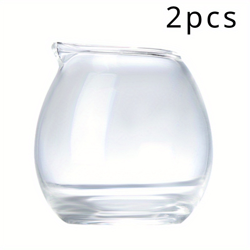 2pcs Mini Milk Pots, Household Small Milk Cups, Portable Mini Milk Cans, Small Milk Cups, Coffee Extraction Pots, Packaging Containers