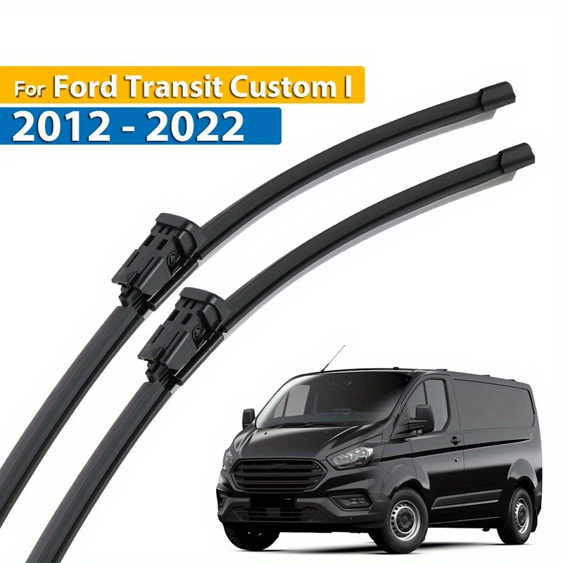Image of The Front Wiper Blades Are Suitable For The For Ford Transit From 2012 To 2022, With Sizes 30 Inches And 28 Inches.