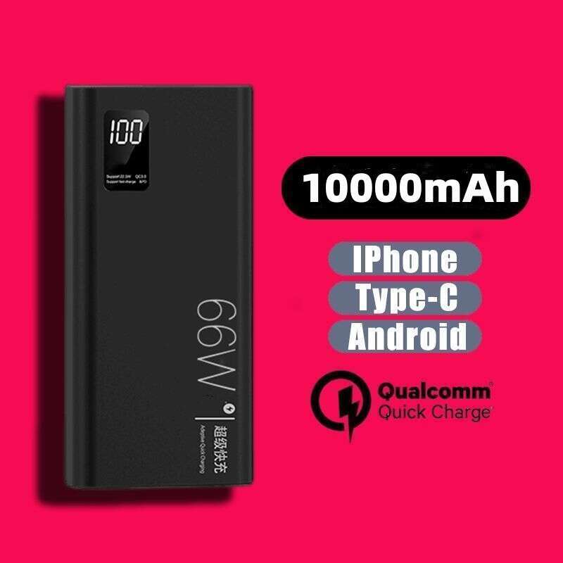 Original Power Bank With Fast Charging, Long-lasting, Lcd Digital Display, 30000mah, 66w: retailer-supplied image