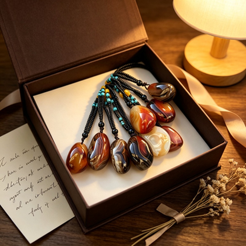 Natural Agate Pendant for DIY Jewelry Making