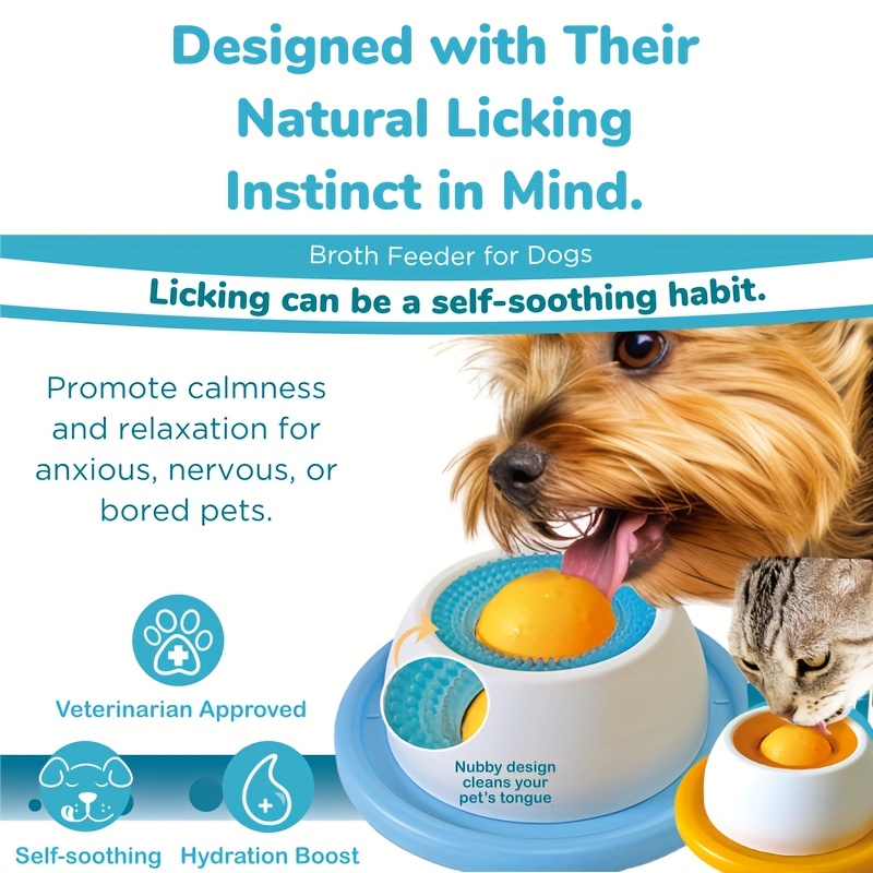 Pet Licking Fun Plate | Wet Food Yogurt for Licking, Slowly Consumes Energy, Cleans Oral Care, Suitable for Cats And Dogs, Made of Plastic