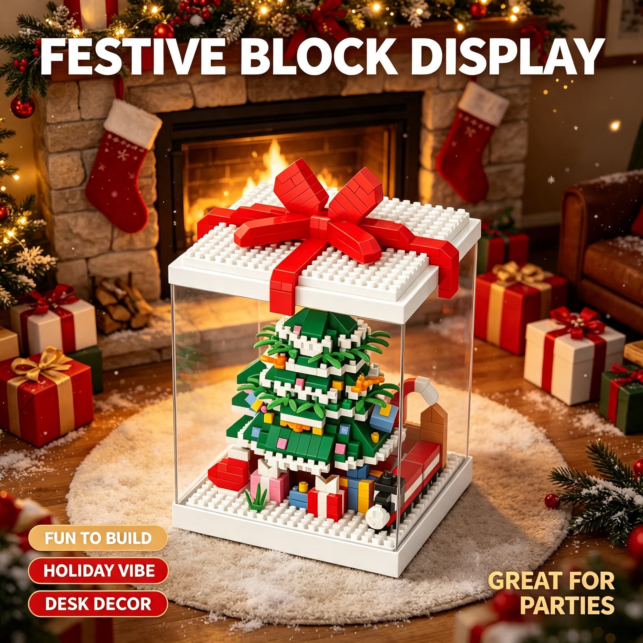 Christmas Mini Building Blocks Assembly Micro Bricks