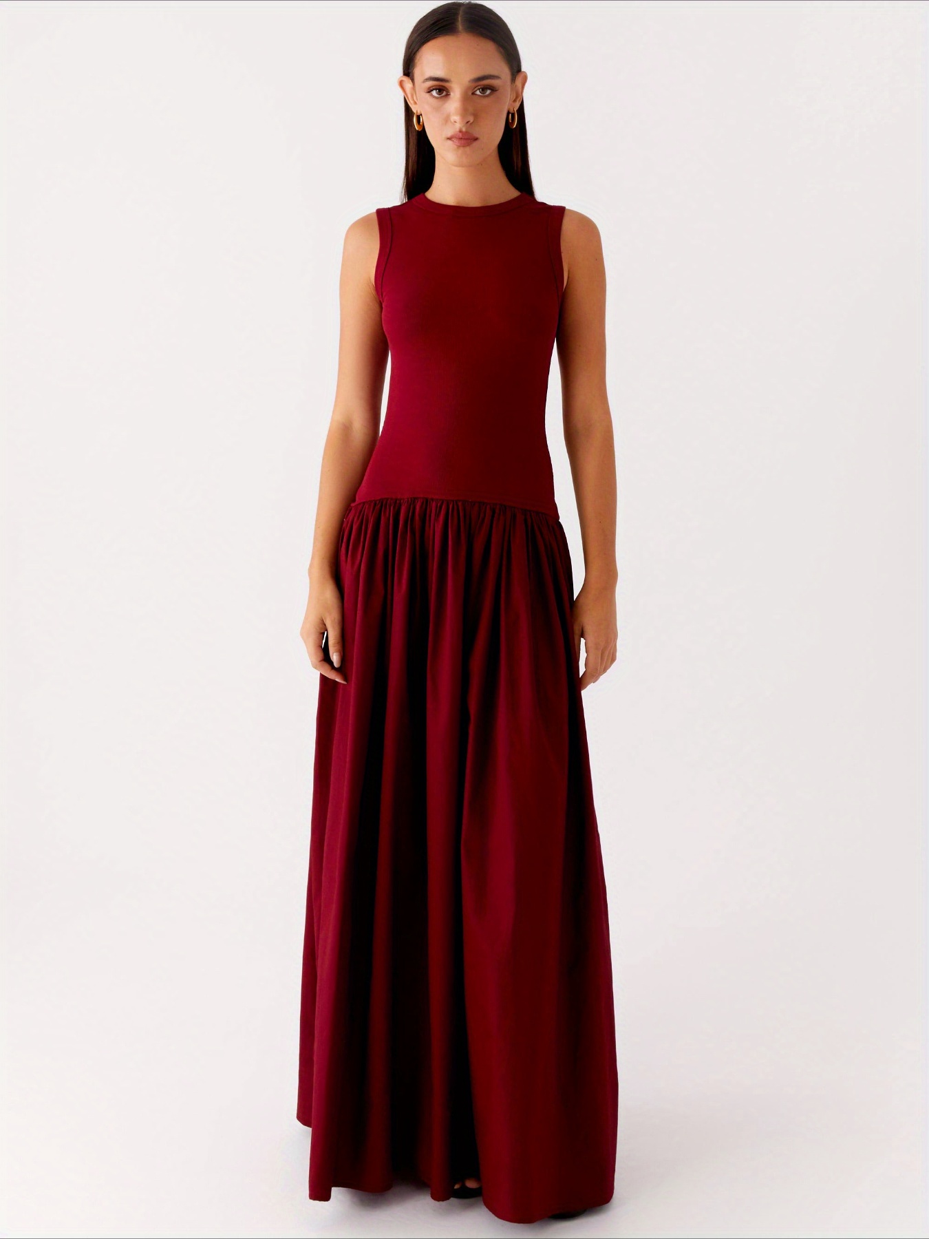 sachin and babi light blue dress Buy Women's Maroon Woven Long Dress Casual main image 1