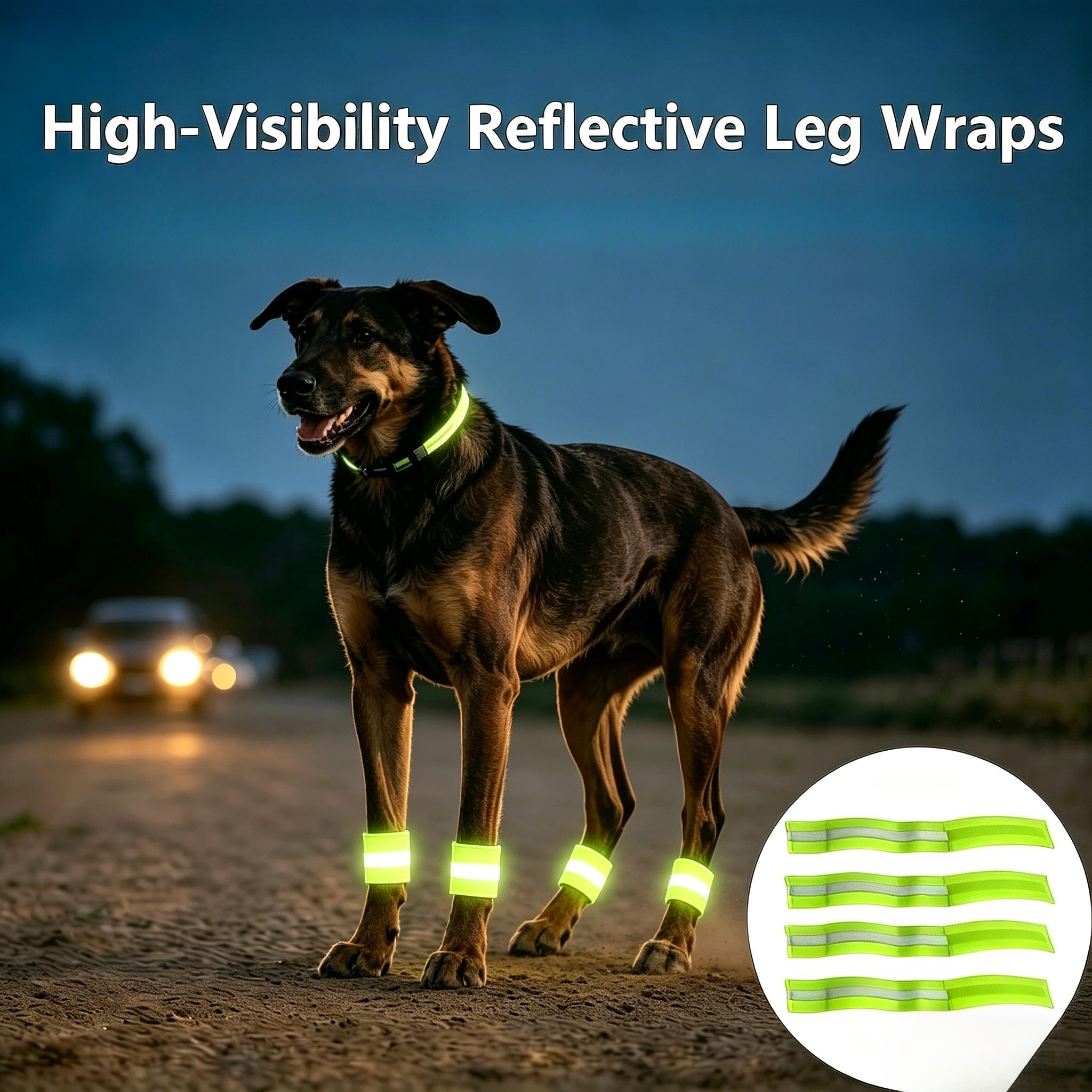 green 2 4 8pcs adjustable cat and   decorations reflective glow in the dark   essential   additions       no battery required Product details 0