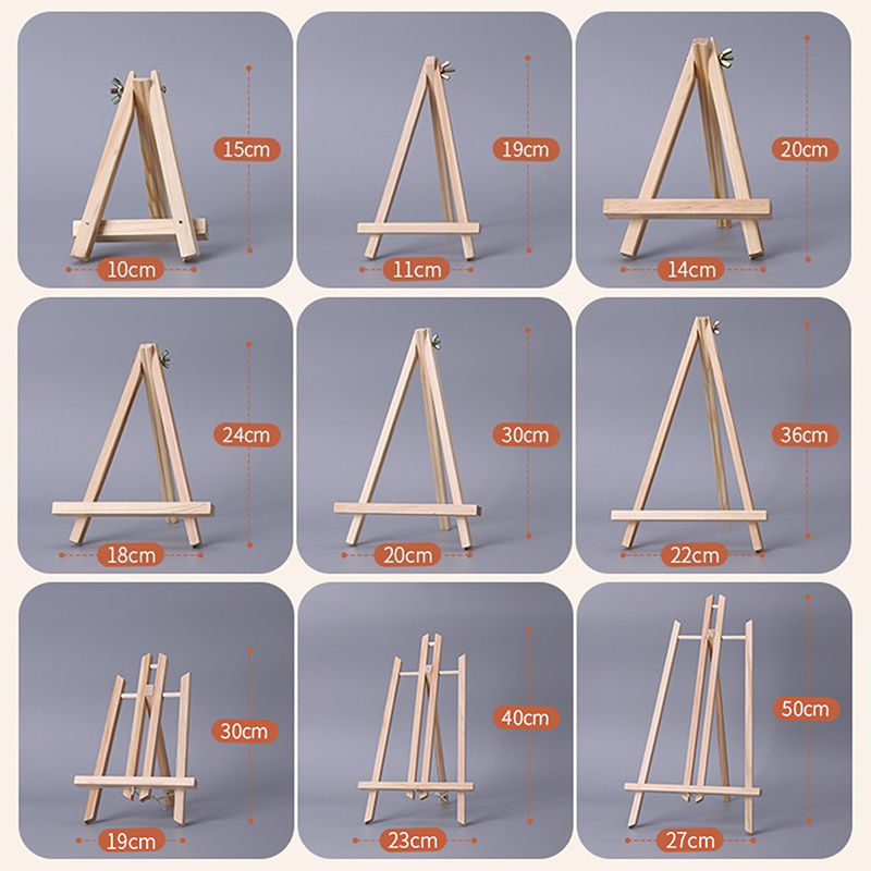 

Painting Craft Stand, Foldable Tripod Table, Business Card Holder, Mini Easel, Desktop Painting Display Stand.