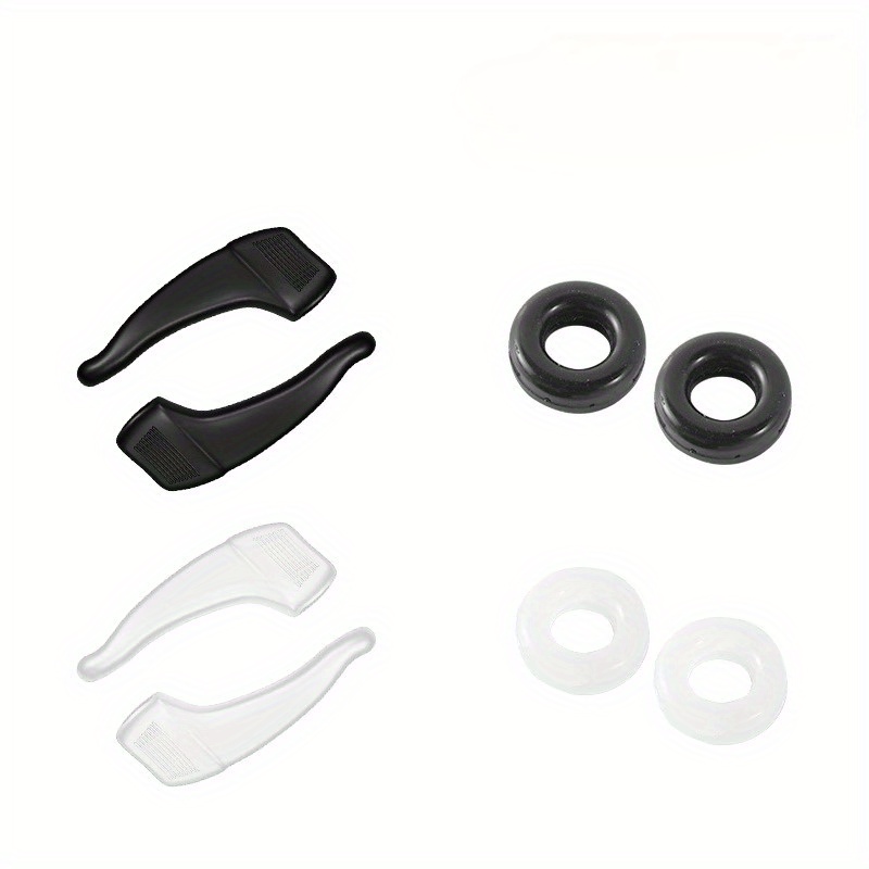 TEMU 4 de Sujetadores Antideslizantes para Gafas con Ganchos para - Agarre Seguro para Uso Diario y Deportivo, Diseño Anticaídas, Cómodos y Duraderos