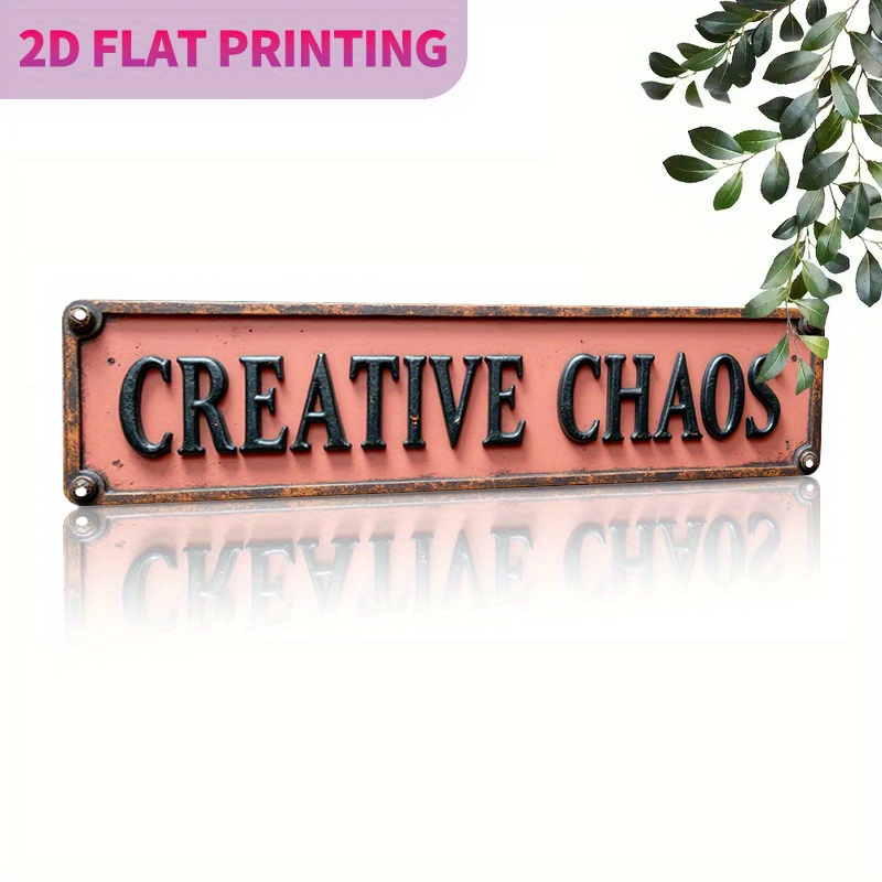 TEMU 1pc Retro Novelty Sign "" Wall Sign Aluminum Sign - 39.88cm X 10.3cm - European And Wall Decoration - Durable, Suitable For Indoor/outdoor Use,