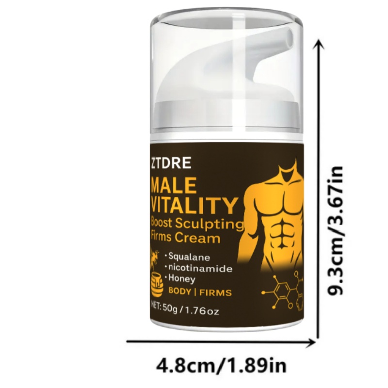 Bee Venom Heat Cream. Men's Bee Venom Abdominal Cream, Six-Pack Abs Lifting Moisturizing Firming, Light Beige, Enhanced Workout Effect, Men's Fitness Sports Line Muscle Body Six-Pack Cream, Muscle Care Cream for Workout, Suitable for Abdomen, Chest - Image 6