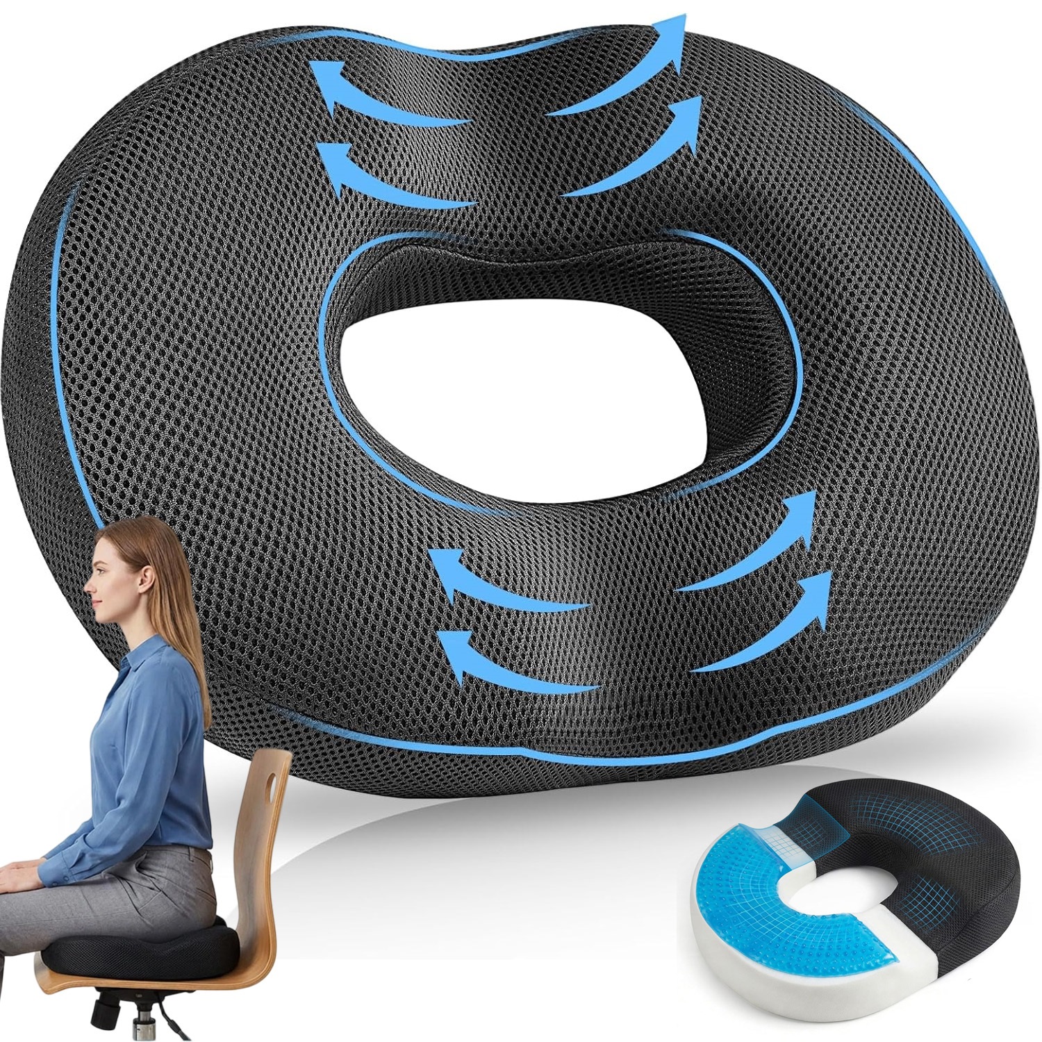 High Density Elastic Sitting Pad, Ergonomic Structure Comfortable
