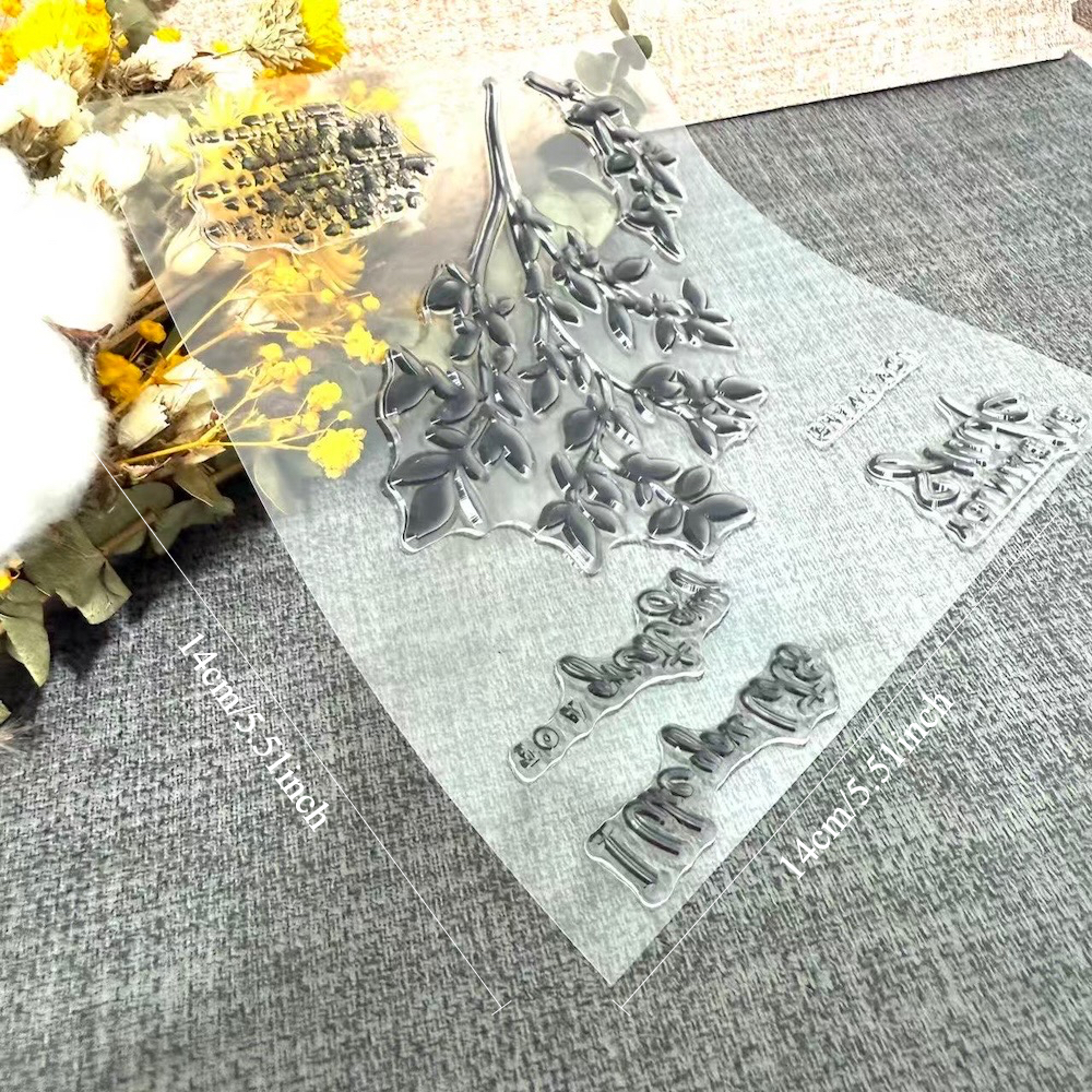 Image of Mini Catalogue Clear Stamp And Metal Cutting Dies Sets For Card Making Scrapbooking Supplies Photo Album Craft