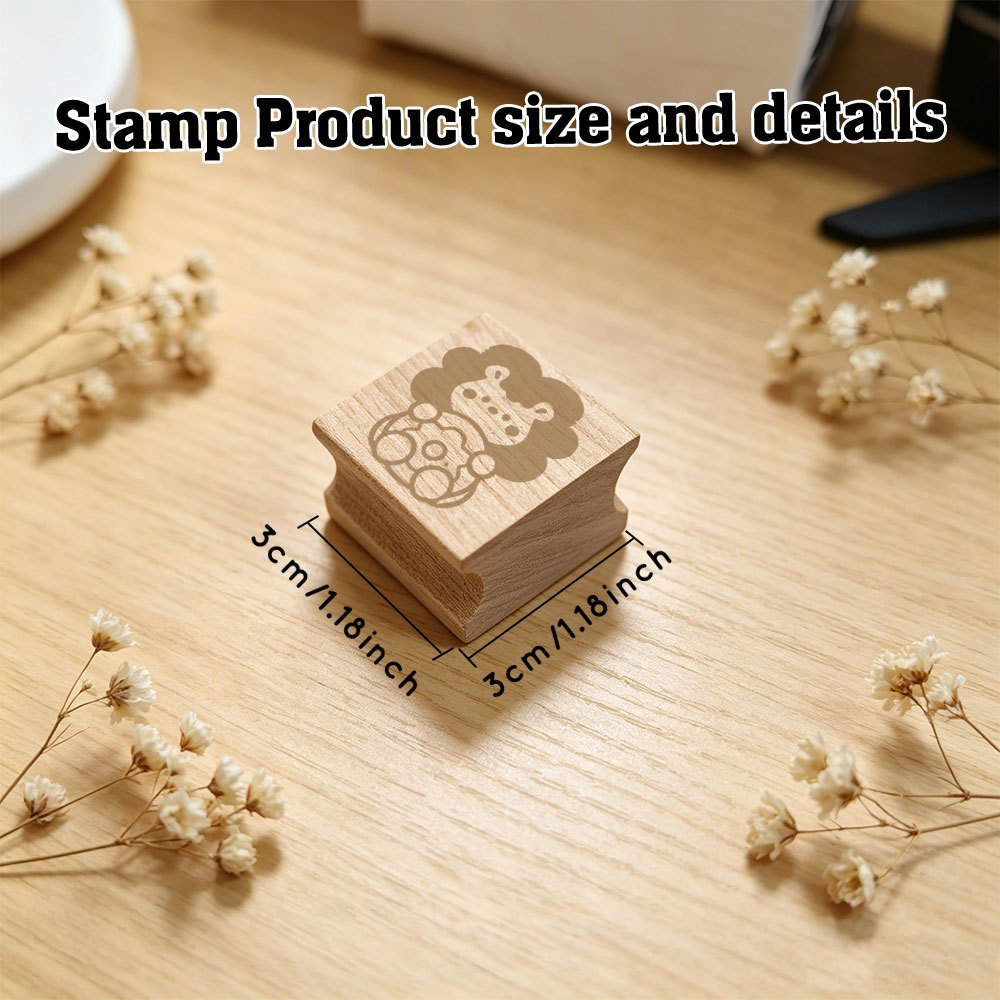 Back-to-School Decorative Wooden Stamps for Journals