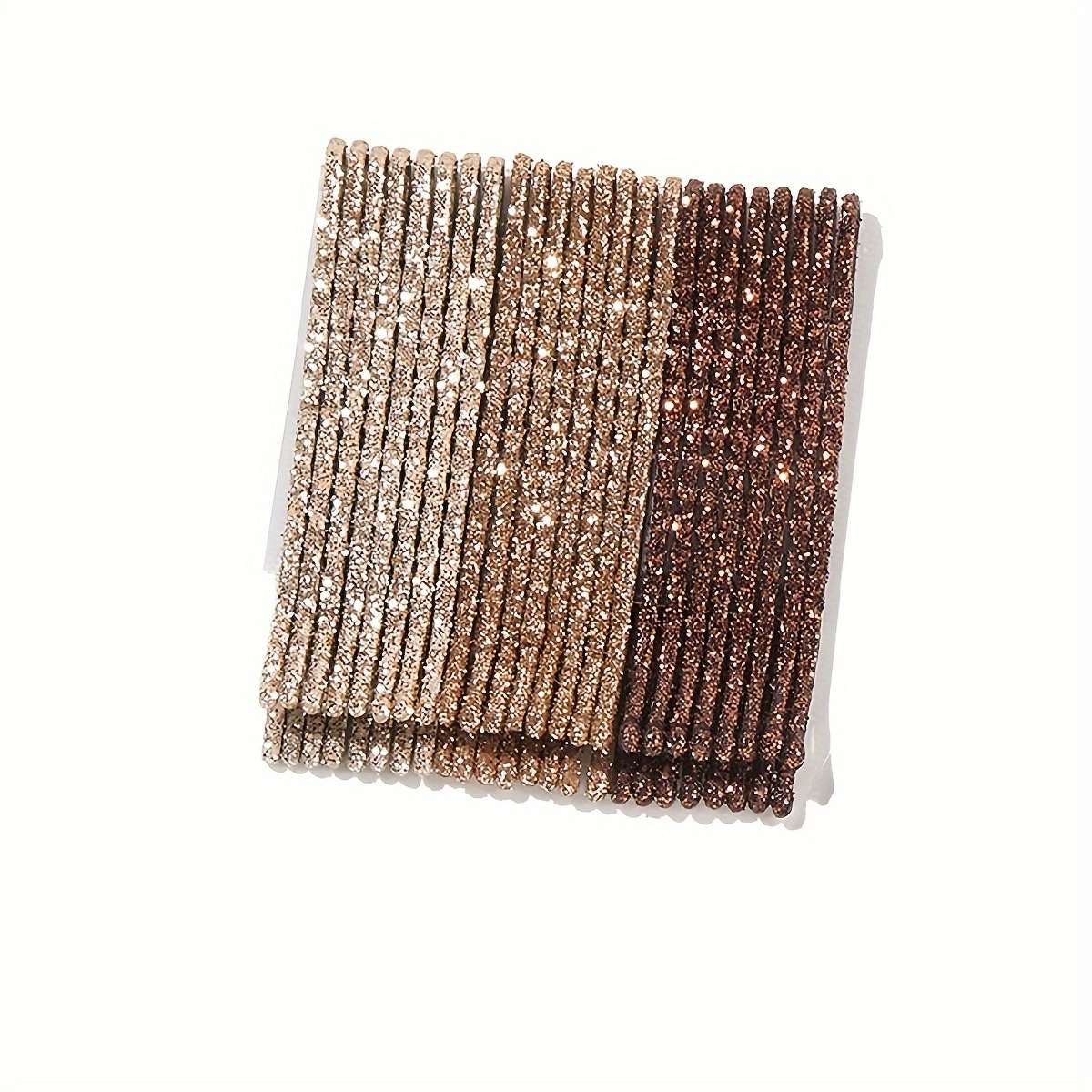 TEMU Set Of 24 Shimmering Gradual Glitter Bobby Pins - Stylish And Metal Hairpins For Women And, Ideal For Arranging Bangs And Side Embellishments
