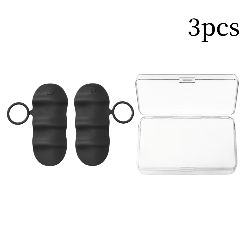 TEMU 3pcs Set (2 Palm Pads+1 Storage Box) Ring Palm Pad With Storage Box, High Elasticity Anti Slip Palm Protection, Iron Pull Up, Hard Pull Dumbbell