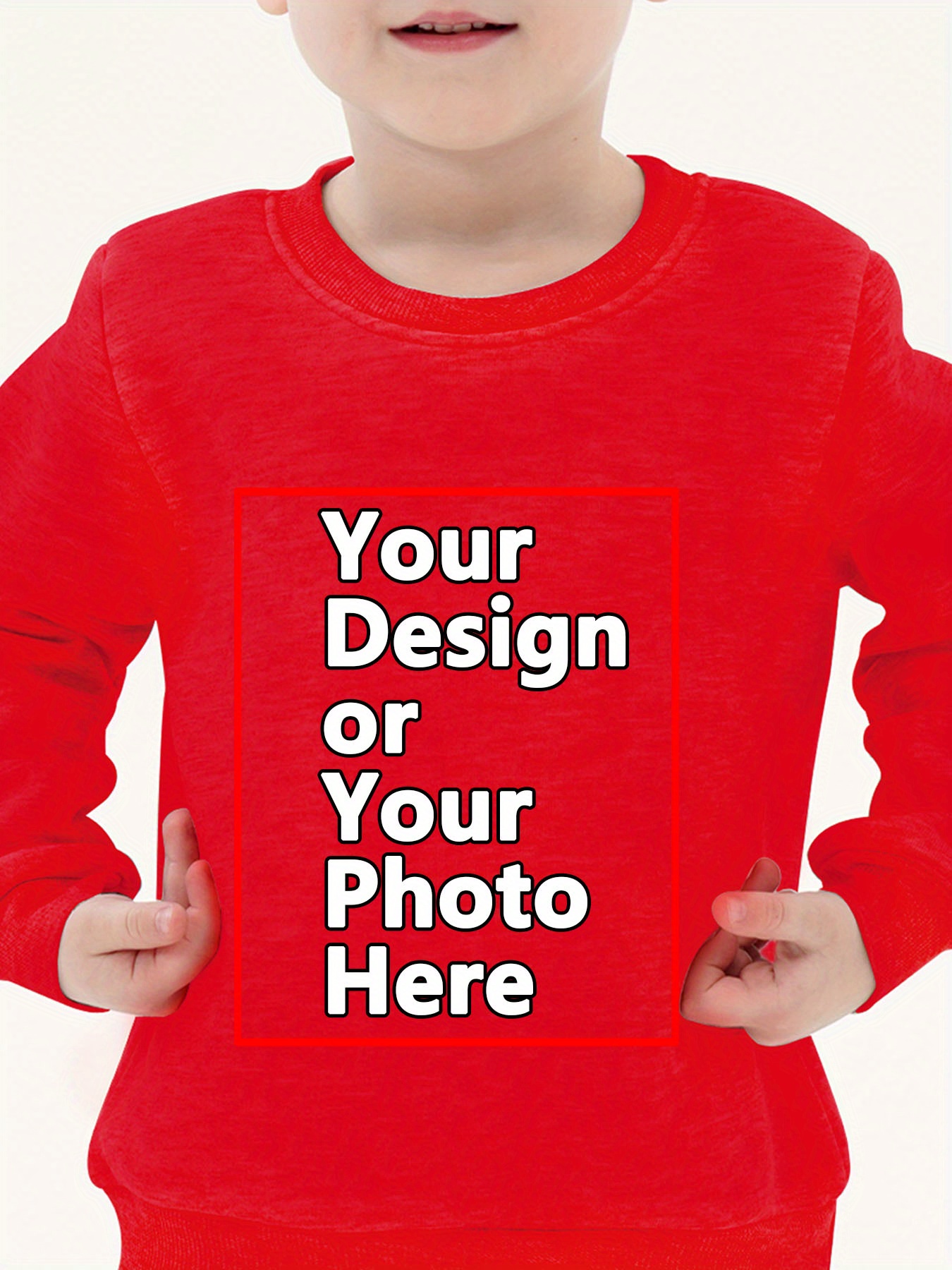 anpassbarer foto druck jugend sweatshirt 100% polyester Temu Austria