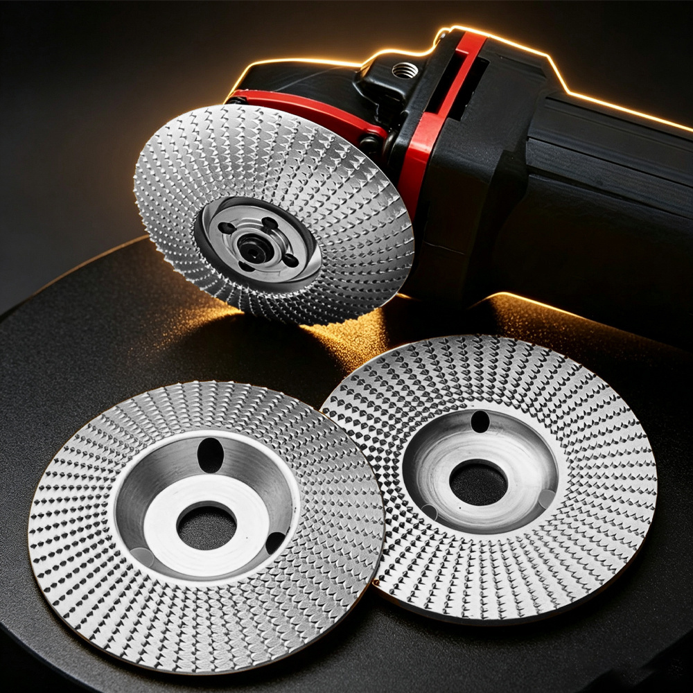 TEMU 3pcs Sanding Sheets For Wood, Filing Discs (diameter 100mm X 22.2mm), Grinding Wheel For Wood, Grinding Wheel, Carving Tools, Angle Grinder,