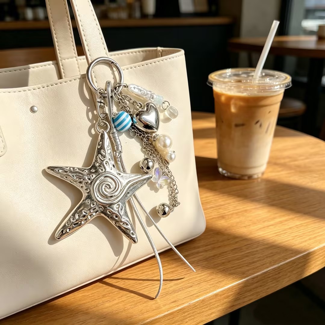 1pc Beach Accessory, Bag/tote Bag Pendant, Gentle Aesthetic Girly Charm