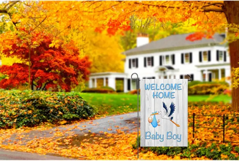 welcome boy garden flag baby shower Temu Mauritius