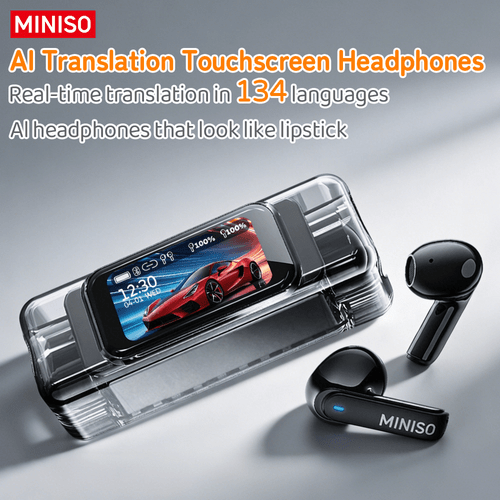 écouteur dinterprétation simultanée ia ms116, tactile hd en , traducteur en ligne ia à 134 langues, assistant vocal intelligent pour discussion