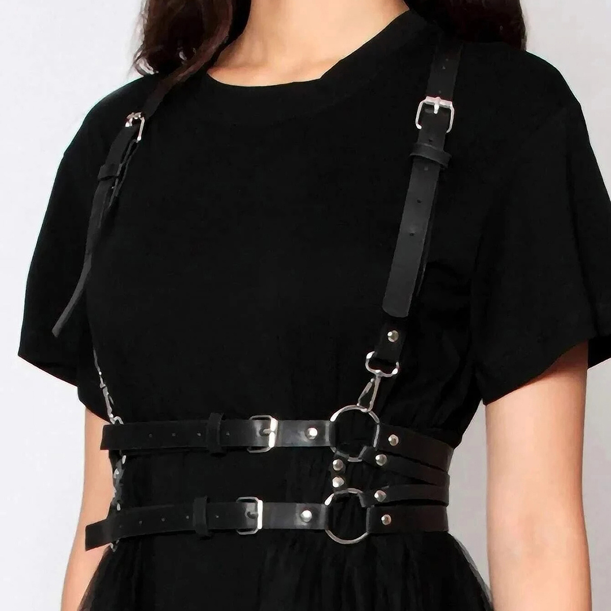 E-shop Damen Sexy Gothic Style Bodycon Cami Gürtel, Lässiges Outfit Accessoire für den