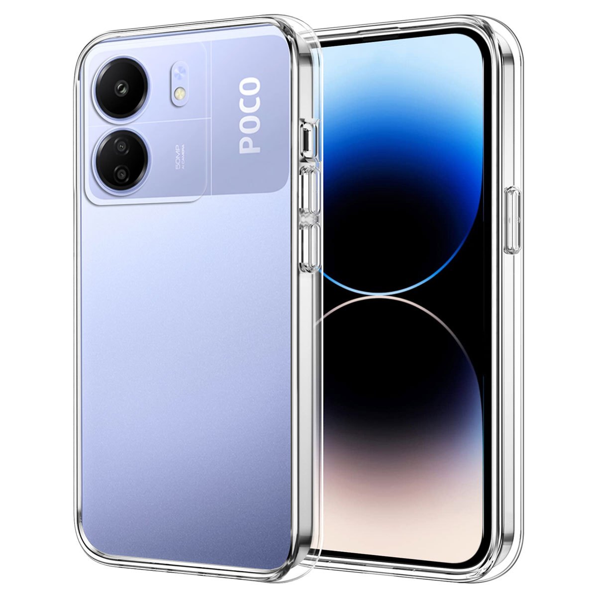 

Compatible With Xiaomi And Poco C65, This Flexible And Shockproof Phone Case Offers Full Protection Against Scratches And Features A Transparent Back.