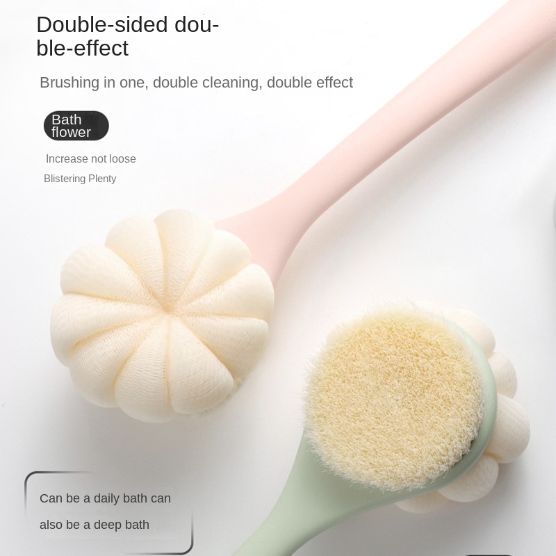 wall mountable long handle shower brush with soft bristles for back scrubbing   no battery required   personal care tool Product details 4