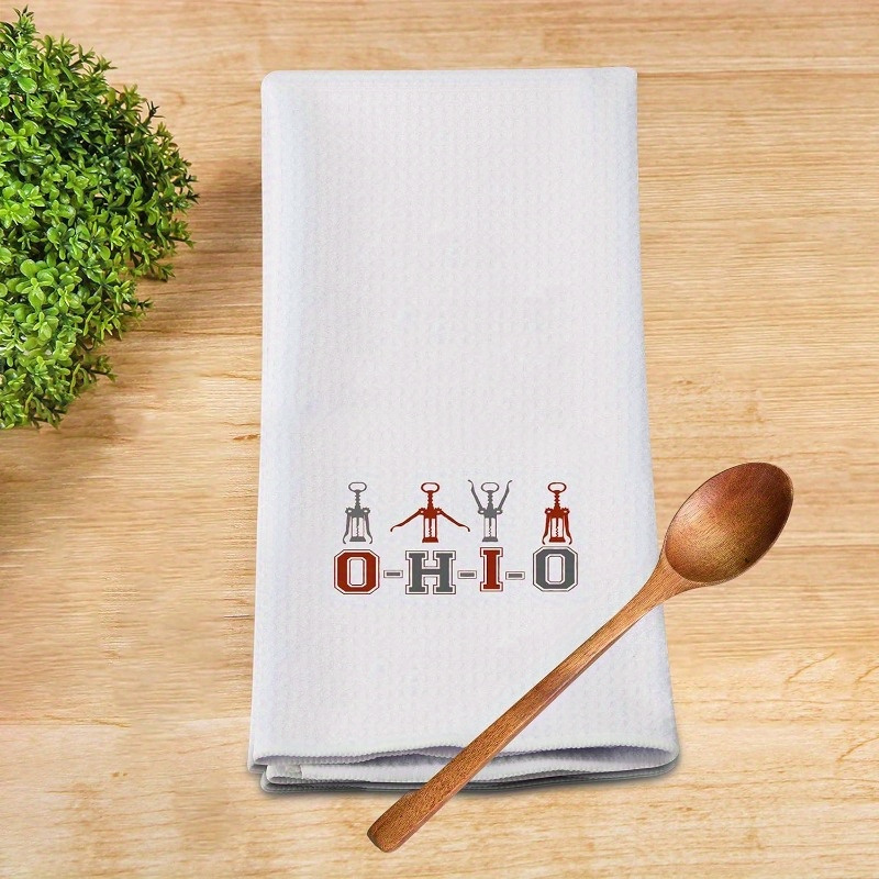 

Ohio State Towel - 18x26 Inch, & Absorbent Polyester, Quick-dry,, Home , Holiday Decor, Multi-, Guest Towel